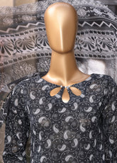 Monochrome By Schick Digital Printed Lawn 3 Piece Unstitched Suit SDH25MV12 AD-02